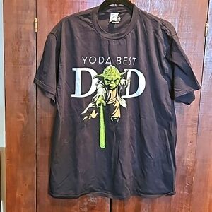 STAR WARS YODA BEST DAD MEN SHORT SLEEVE T-SHIRT - SIZE XL